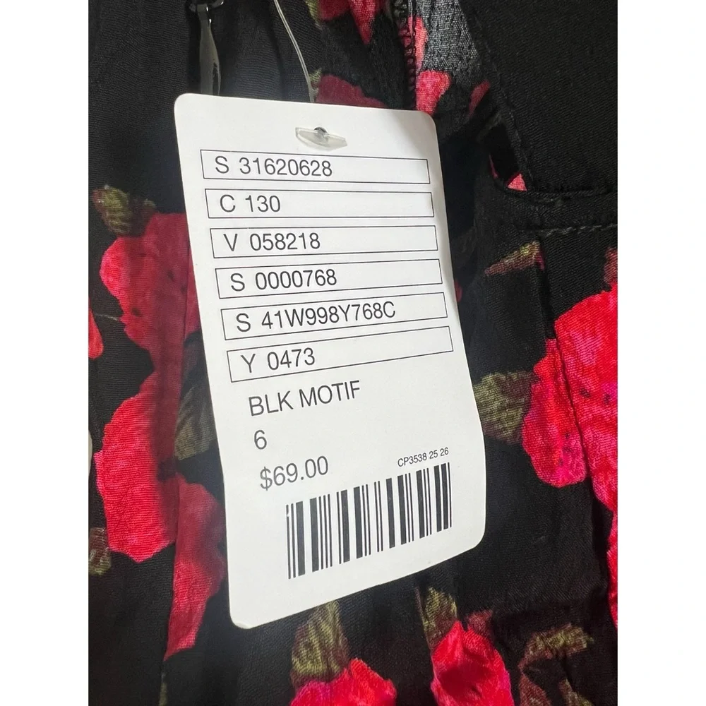 NWT Urban Outfitters Kimchi Blue Cross Back Floral Mini Twee Dress Size 6 - Picture 5 of 7